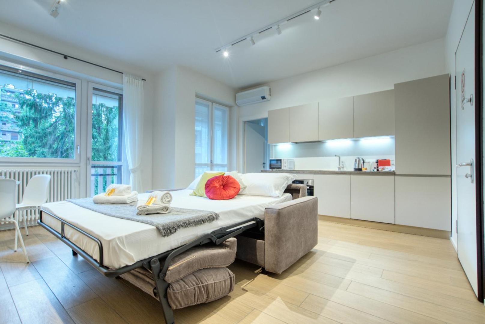 Caseospitali - Frattiniflats15, Nuovo Bilocale Di Design Per 4 In Prestigioso Quartiere